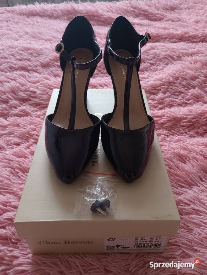 Nowe czółenka na obcasie Clara Barson Czółenka Szczecin