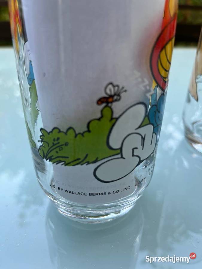 Szklanki wysokie retro Smerfy Smurfs Mysłowice
