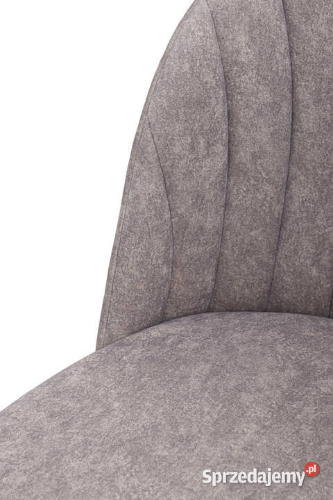 Krzesło tapicerowane do jadalni Jasnoszare IZA Biłgoraj