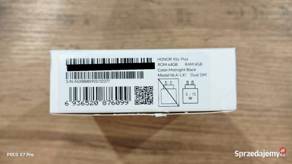 NOWY Smartfon Honor X5c Plus 464GB 674 50Mpix małopolskie