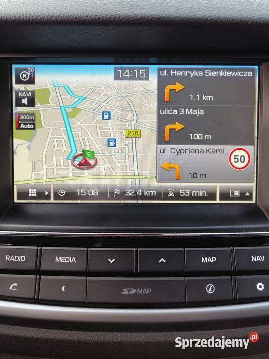 Hyundai Tucson i20 KIA Sportage Ceed mapy nawigacji karta