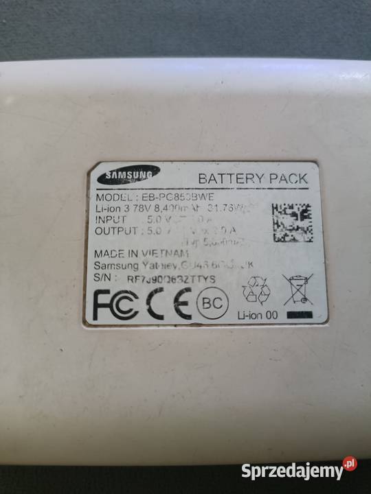 SAMSUNG EBPC850BWE Power Bank 8400mAh przenośna Legionowo