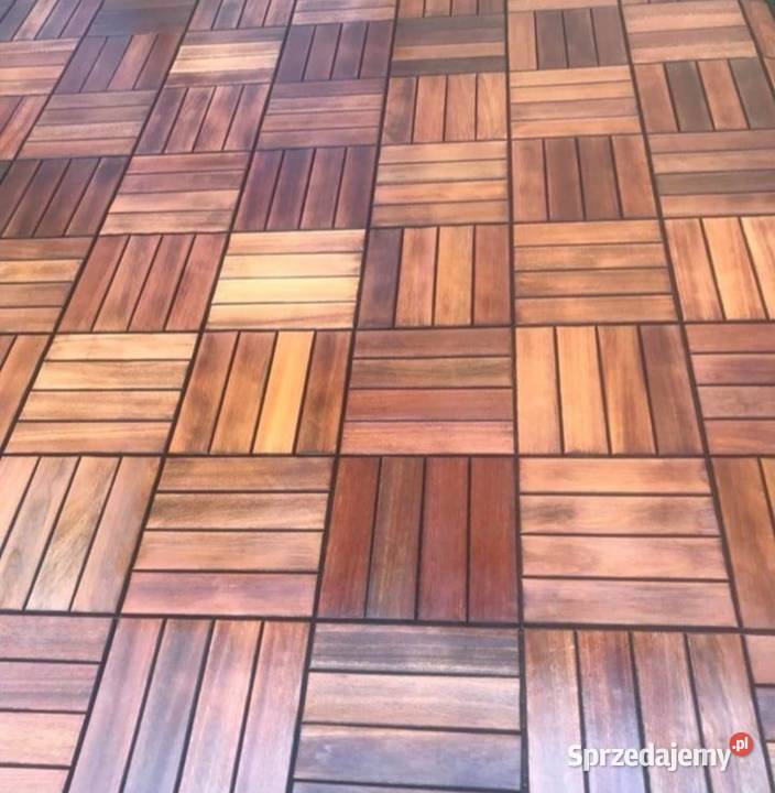 Płytki tarasowe z naturalnego drewna Poznań