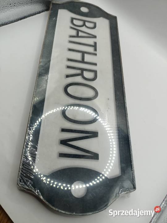 Dekoracja zawieszka szyld Bathroom Zamość