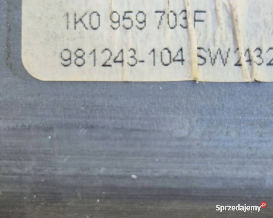 SILNICZEK SZYBY TYŁ LEWY ALTEA TOURAN GOLF Działoszyce