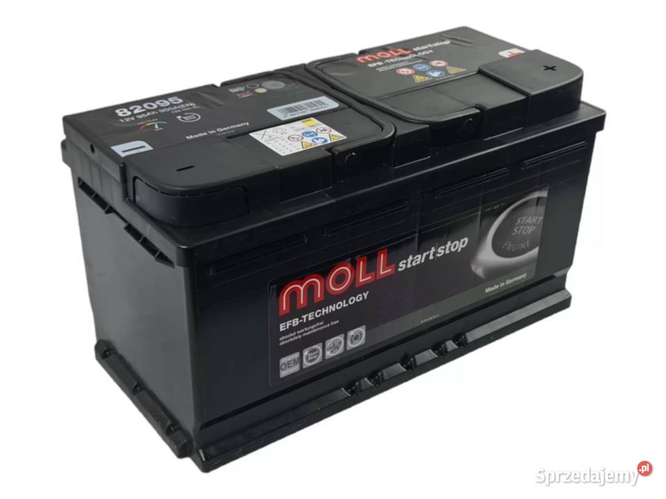 Akumulator Moll StartStop EFB 80Ah 800A osobowe mazowieckie Jedlińsk