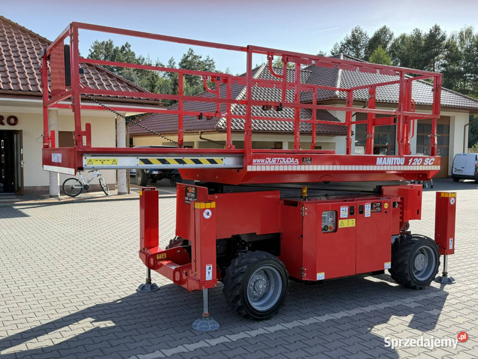 podnośnik nożycowy Manitou 120 SC Platforma Widełki sprzedam