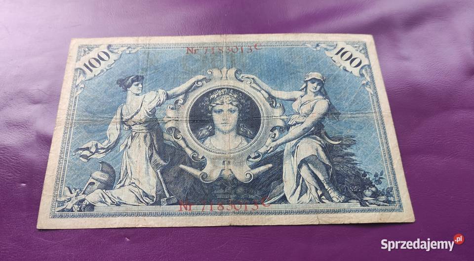 Banknot Niemcy 100 Marek 1907 Poszukiwany Rzadki Pruszków
