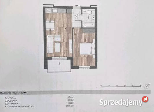 Mieszkanie 2 pokojowe os Harmonia Gumieńce Szczecin