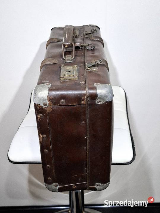 Walizka retro zabytkowa kłódka Komar Kraków