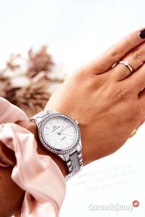 Zegarek Damski ozdobiony kryształami cyrkoniami Warszawa sprzedam