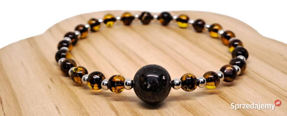 Bransoletka BURSZTYN bałtycki cytryna inkluzje Warszawa