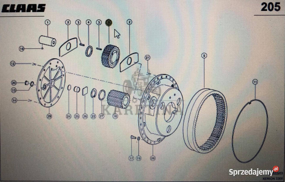 CLAAS 00 0598 934 0Claas koło zębateClaas Xerion Jastrzębniki