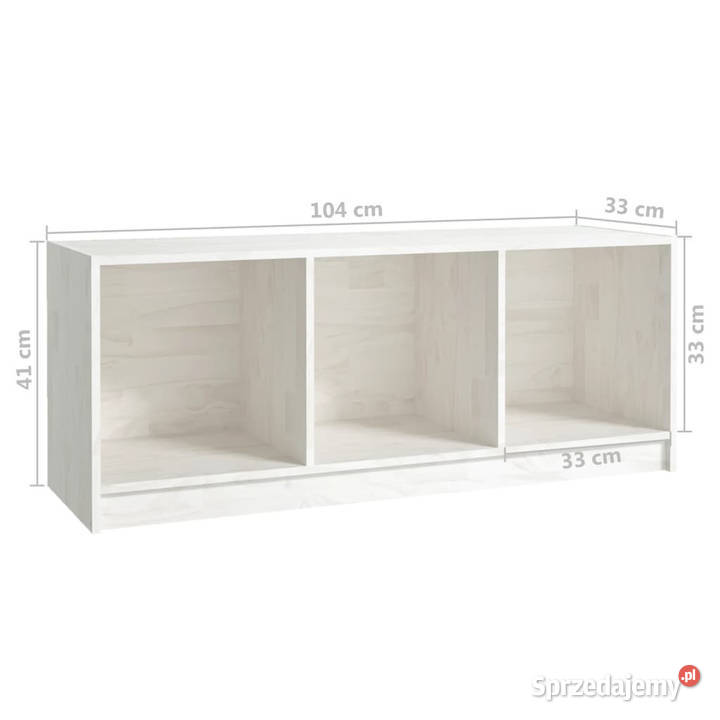 Szafka pod telewizor biała 104x33x41 lite drewno RTV mazowieckie Warszawa sprzedam