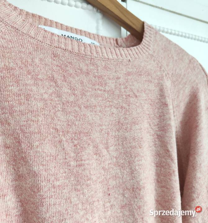 Sweter Mango Basics w kolorze pudrowego różu L Rozmiar 40(L) Szczecin