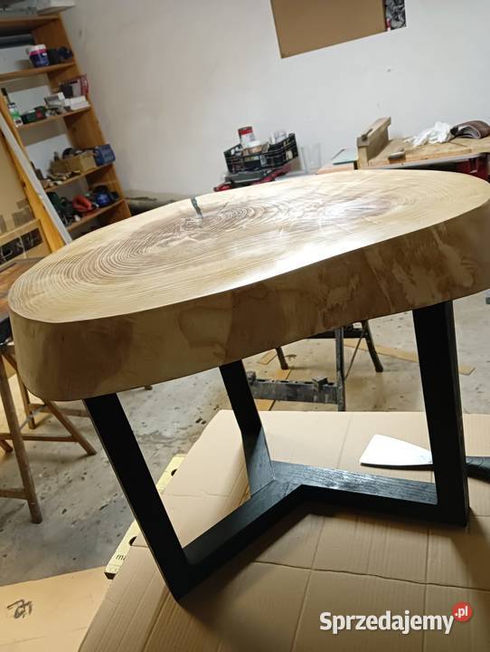 Stolik kawowy plaster olcha żywica epoksydowa lubelskie sprzedam
