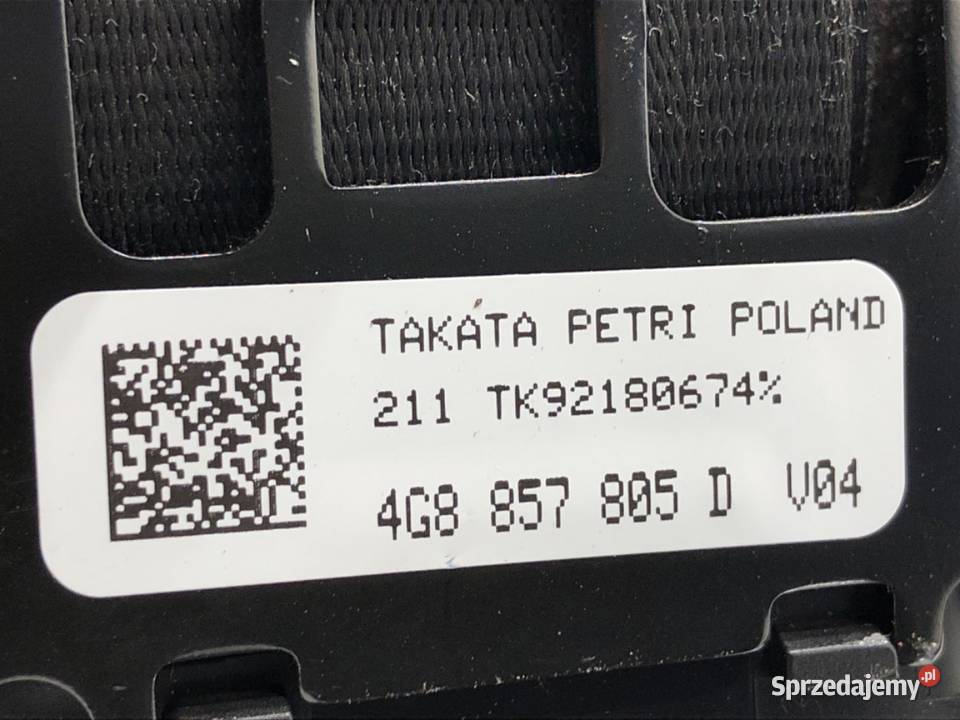 PAS BEZPIECZEŃSTWA LEWY TYŁ AUDI A7 4G Części samochodowe sprzedam