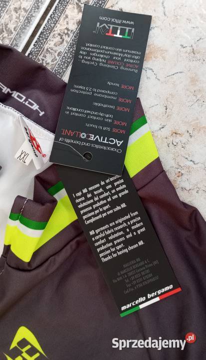Marcello Bergamo Italy bezrękawnik rowerowy Sędziszów Małopolski sprzedam