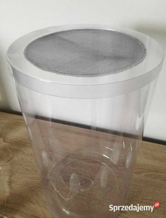 Terrarium z wentylacją duża tuba hodowlana 21x35 Żory