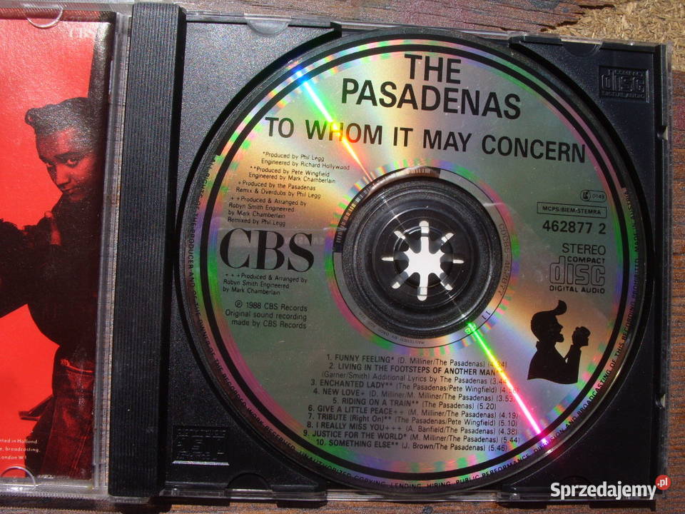 SOUL CD THE PASADENASTO WHOM IT MAY CONCERT 1988 dolnośląskie Wołów
