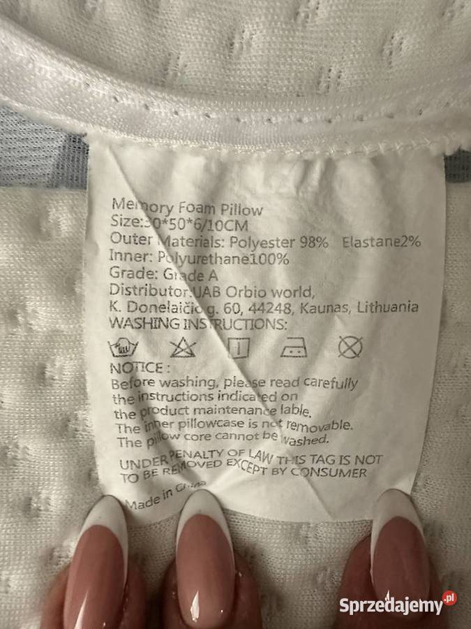 Poduszka ortopedyczna ergonomiczna do spania na Łódź