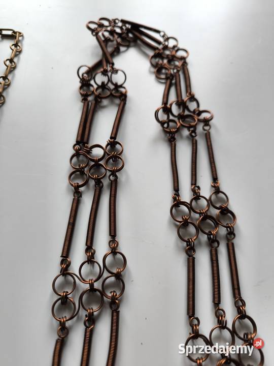 stara biżuteria z miedzi i mosiądzu lata 60te