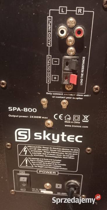 Zestaw kolumn Skytec SPA800 USB SD MP3 AUX Tyczyn