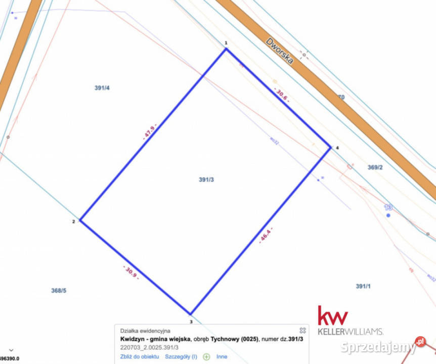 Działka Tychnowy 1450m2 sprzedam