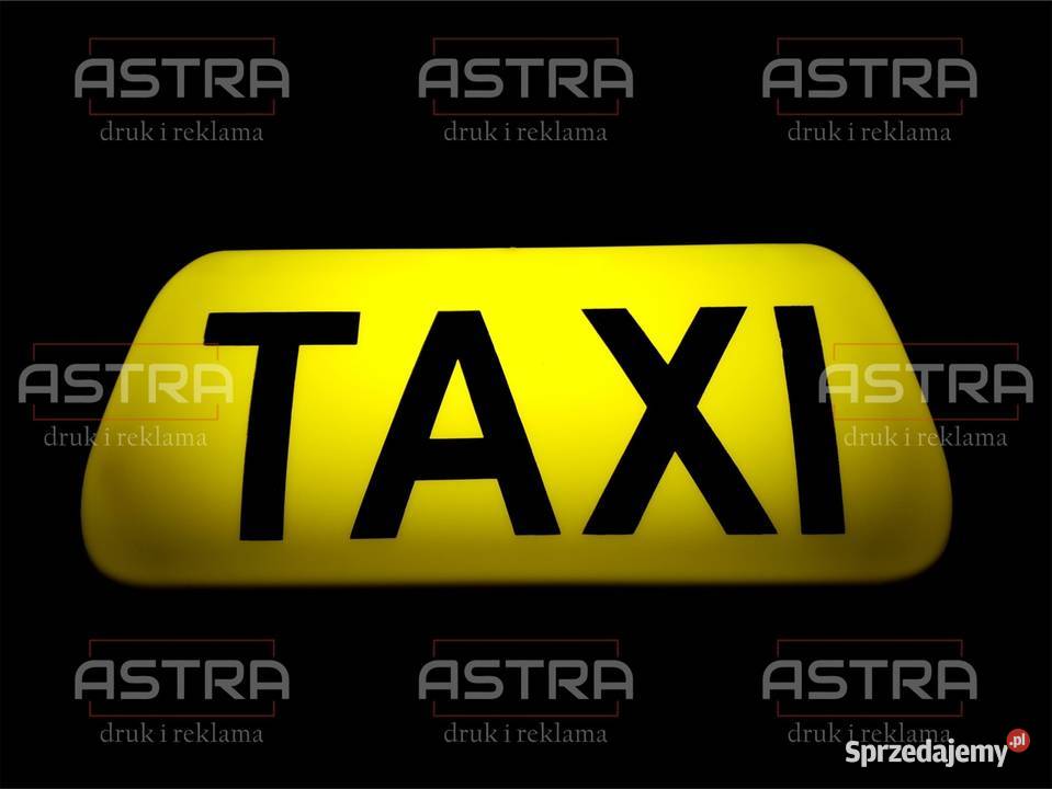 Szpakówka lampa taxi kogut na magnes biały żółty Kraków