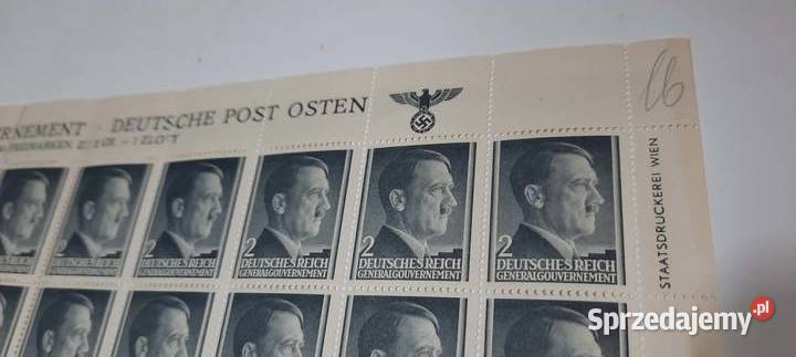 znaczki 1941 Portret Hitlera GG Fi 71 CZĘŚĆ Warszawa sprzedam