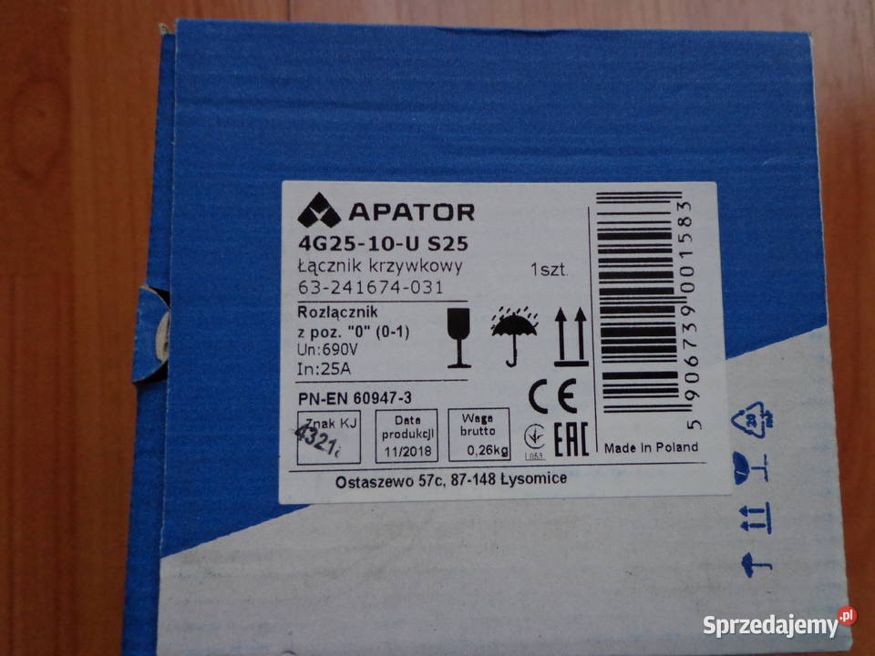 ŁĄCZNIK KRZYWKOWY 4G25 nowy