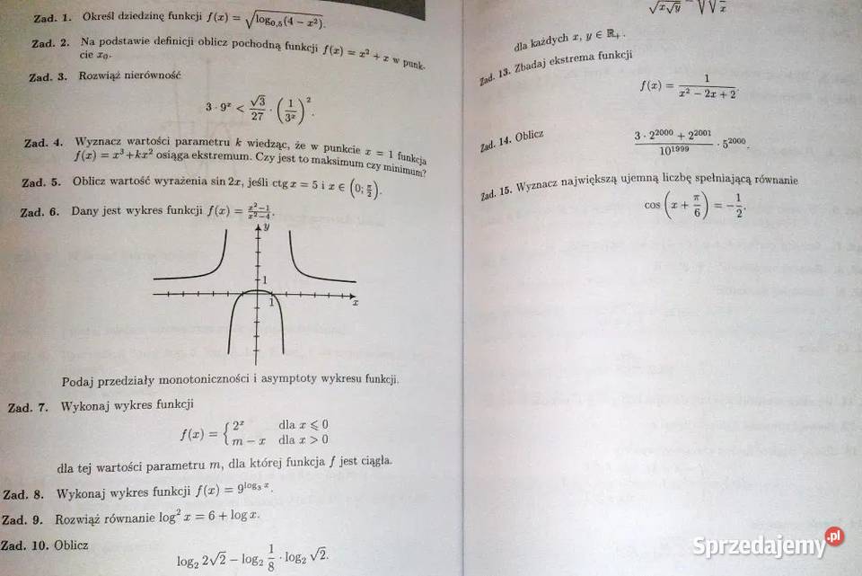 Nowa matura z matematyki Zestaw testów D Chełm