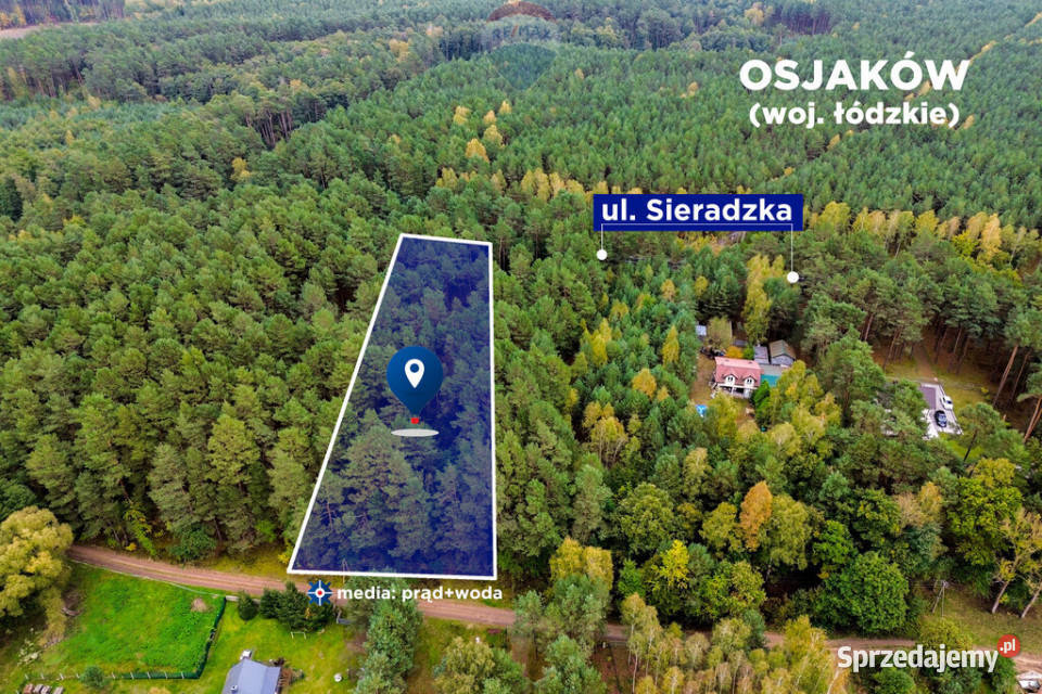 Na sprzedaż działka budowlana w lesie Osjaków