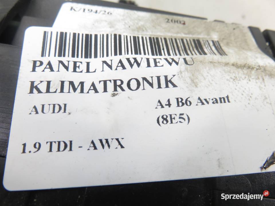 KLIMATRONIK AUDI A4 B6 8E0820043J