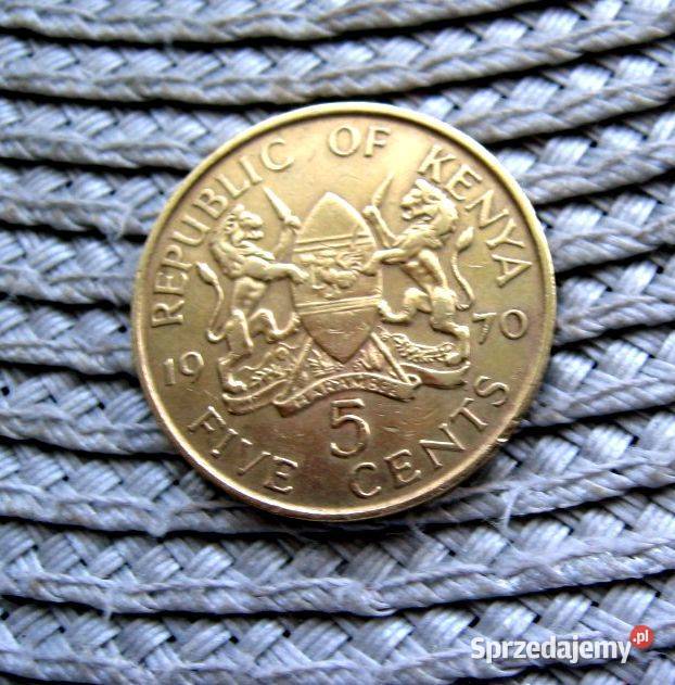 Kenia 5 Cent 1970r wielkopolskie Kalisz