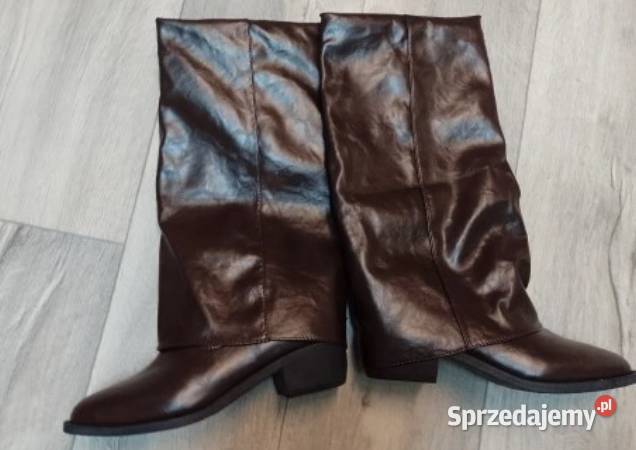 3940 Brązowe czekoladowe Kozaki kowbojki Kraków