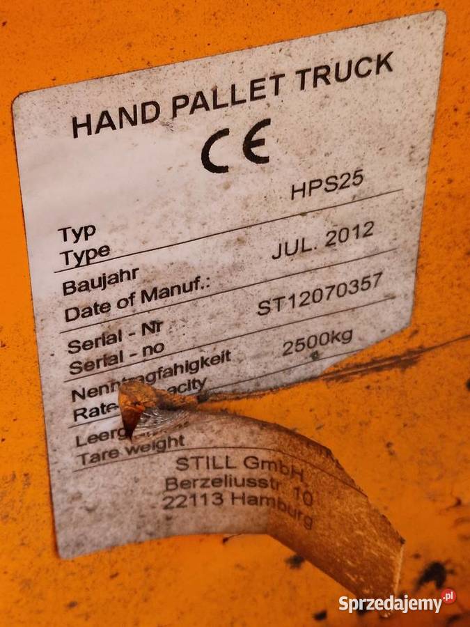 Paleciak ręczne długie sthill Legnica