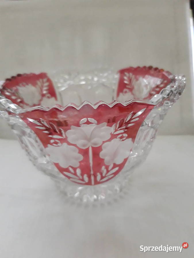 miska kryształowa Anna Hutte lata 70te Warszawa