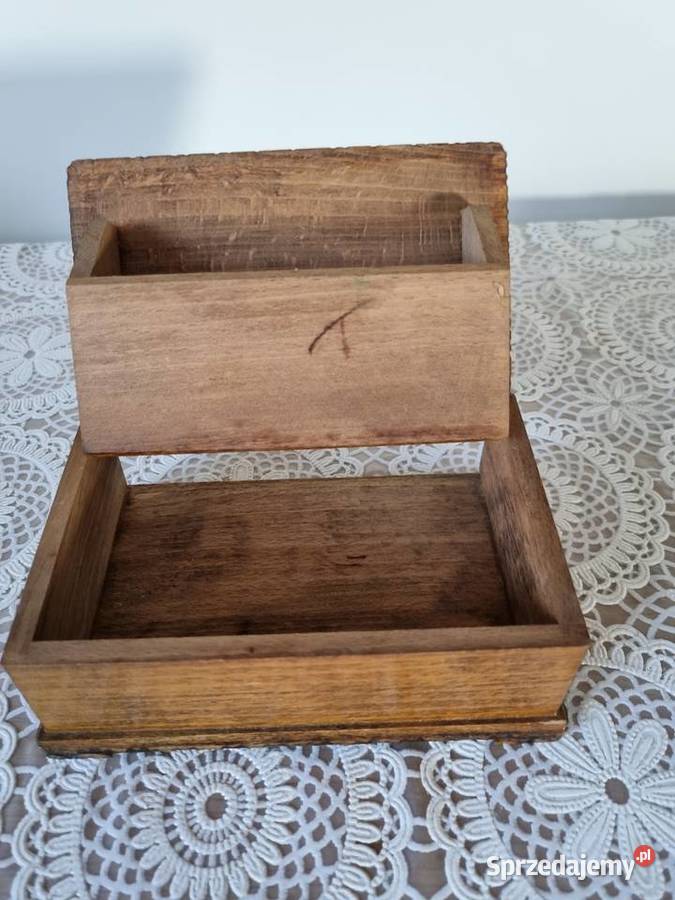 Pudełko szkatułka drewniana Wola Podłężna sprzedam