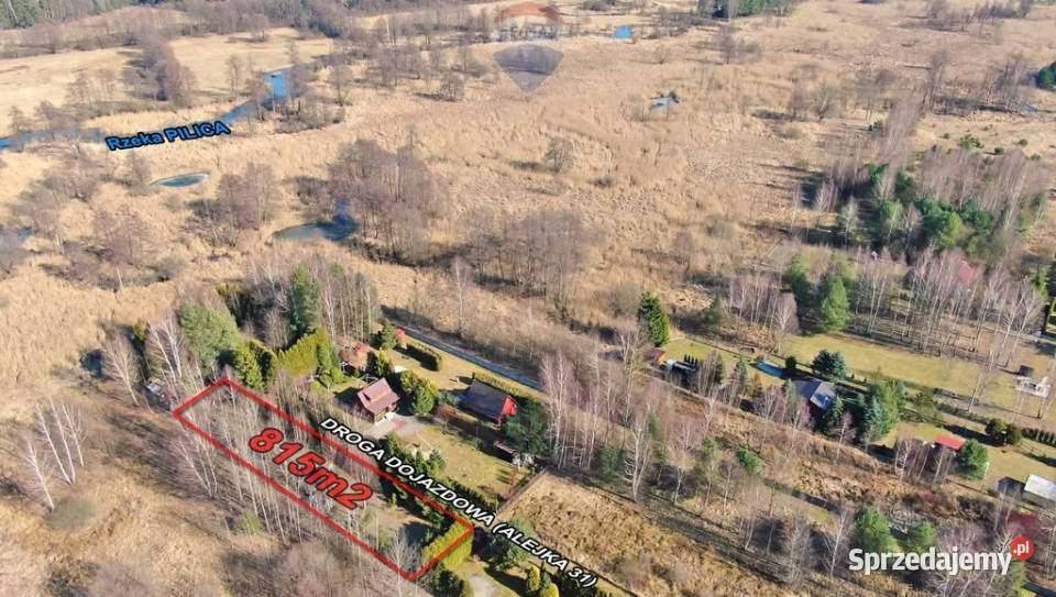 Działka rekreacyjna 815 m Szyszki lasu sprzedam