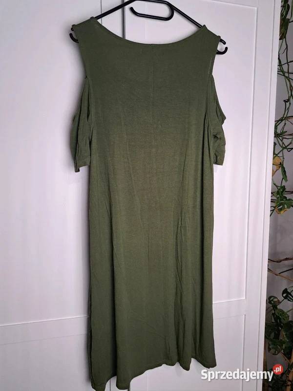 Lużna sukienka House w kolorze khaki Wygodna i Rozmiar 36(S) pomorskie Trąbki Wielkie