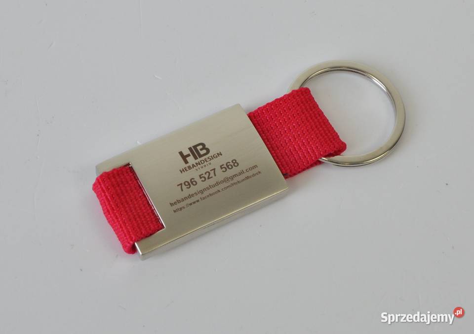 Brelok metalowy jednostronny grawer 50 Leżajsk