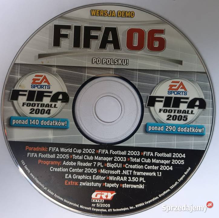 Ea sports Fifa Football 2004 2005 Fifa 06 Gry Gry komputerowe i konsolowe Zbylitowska Góra sprzedam