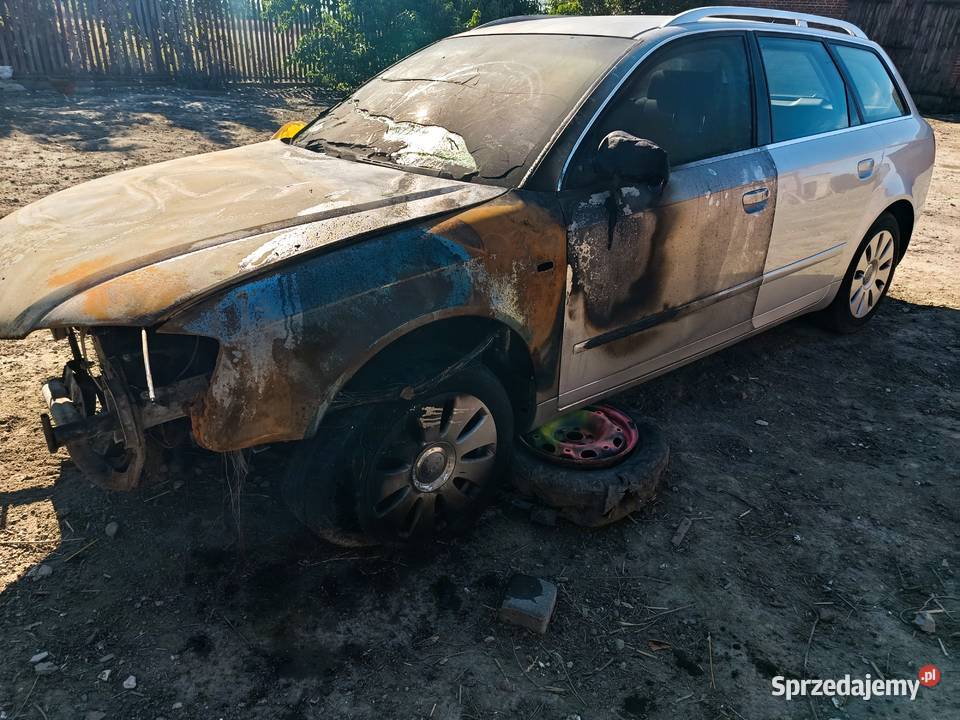 AUDI A4 B7 pożarze Stasin