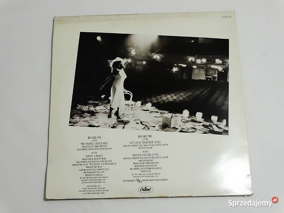 Tina Turner Two People Capitol Records Limited Biłgoraj