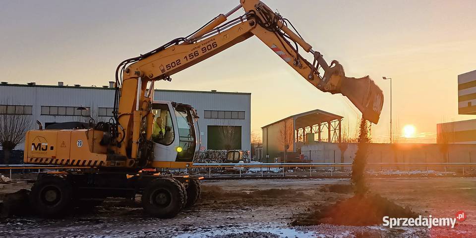 usługi koparkoładowarką minikoparką koparką Pozostałe usługi Wąsosze