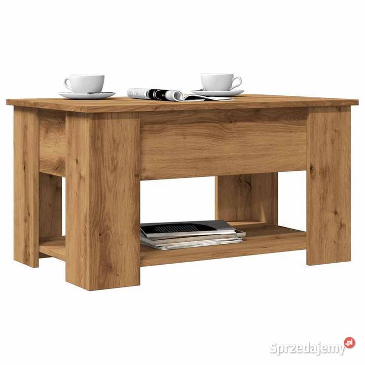 vidaXL Stolik kawowy dąb artisan 79x49x41 Drewno sprzedam