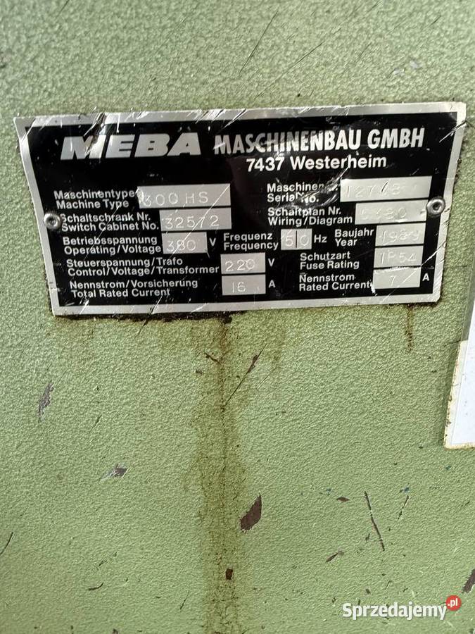 Niemiecka Piła taśmowa Meba HS300 Pozostałe Wrocław sprzedam