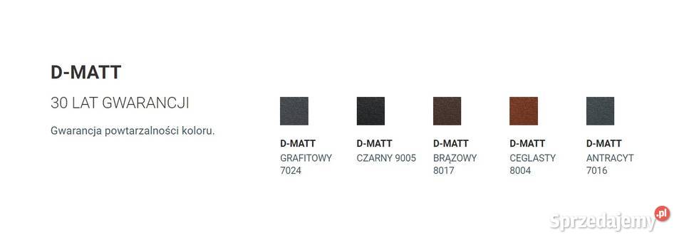 BUDMAT blachodachówka 2 modułowa GARDA DMATT podlaskie Białystok