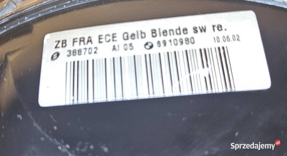 Migacz BMW E46 LIFT sedan touring oryginał prawy Gdańsk